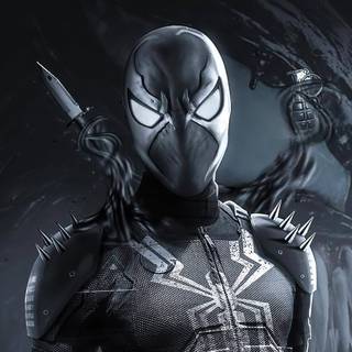 Spider-Man 4k black wallpaper