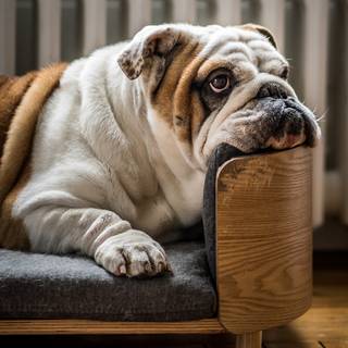 Chubby dog wallpaper