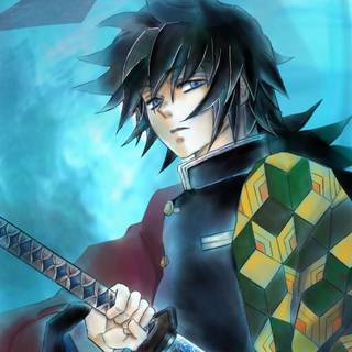 Blue anime 4k iPhone wallpaper