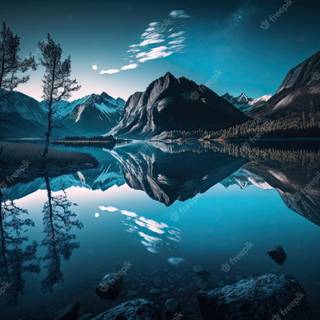 Blue nature 4k wallpaper