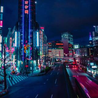 City phone 4k wallpaper