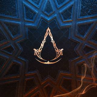 Assassin's Creed logo 4k wallpaper