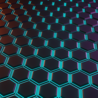 4k hexagon wallpaper