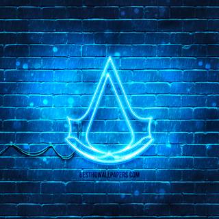 Assassin's Creed logo 4k wallpaper