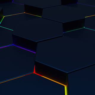 4k hexagon wallpaper