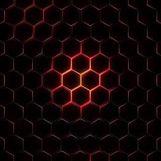 4k hexagon wallpaper