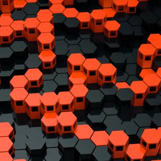 4k hexagon wallpaper