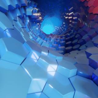 4k hexagon wallpaper