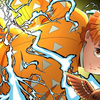 Zenitsu desktop 4k wallpaper