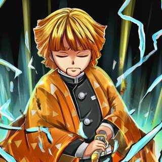 Zenitsu desktop 4k wallpaper