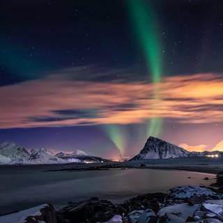 Northern light 4k wallpaper