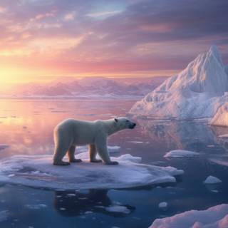 Polar bear 4k wallpaper