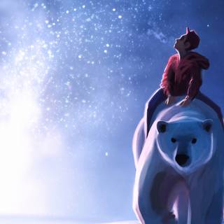 Polar bear 4k wallpaper