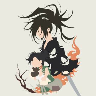 Minimalist 4k anime wallpaper