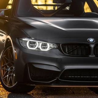 Dark BMW M4 iPhone wallpaper