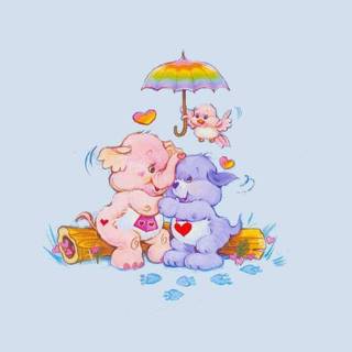 Kawaii Care Bears wallpaper