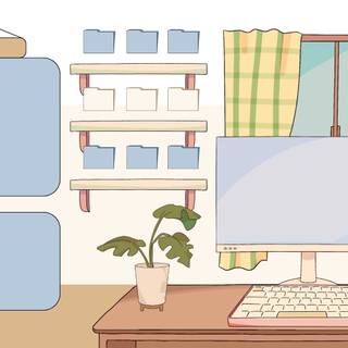 Organised desktop wallpaper