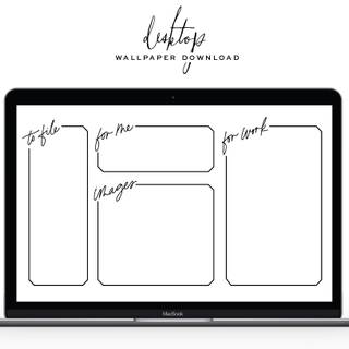 Organised desktop wallpaper