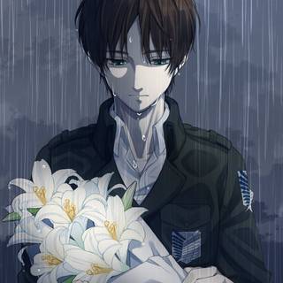 Eren sad wallpaper