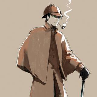 Sherlock Holmes anime wallpaper