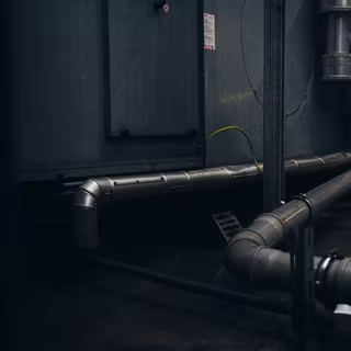 Water pipe wallpaper