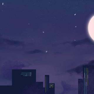 Black and purple anime sky wallpaper