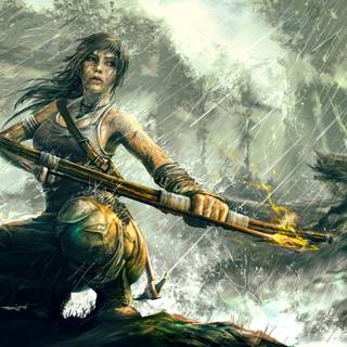 Lara Croft 4k PC wallpaper