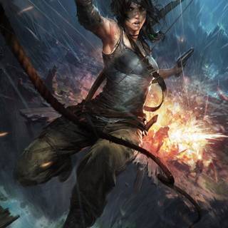 Tomb Raider iPhone wallpaper