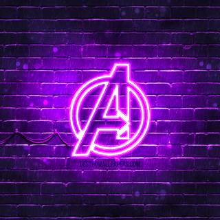 Avengers neon 4k wallpaper
