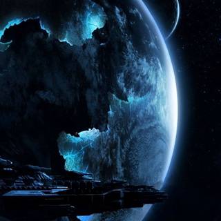 iPhone X 4k space wallpaper