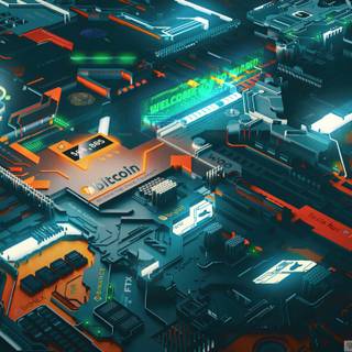 4k Bitcoin wallpaper