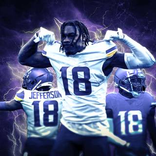 Justin Jefferson 4k wallpaper