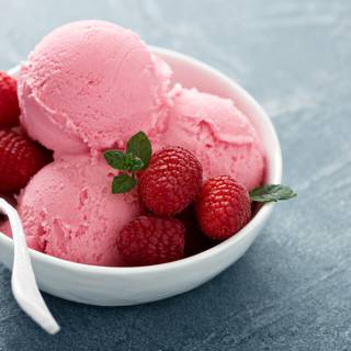 Raspberry ice cream wallpaper