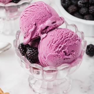 Raspberry ice cream wallpaper