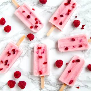 Raspberry ice cream wallpaper
