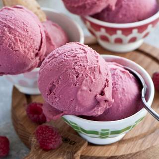 Raspberry ice cream wallpaper