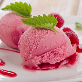 Raspberry ice cream wallpaper