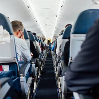 Plane interior wallpaper