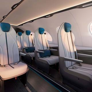 Plane interior wallpaper