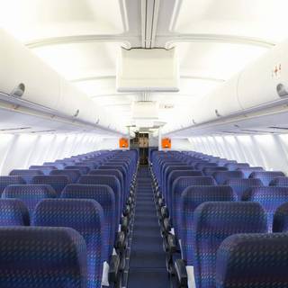 Plane interior wallpaper