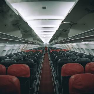 Plane interior wallpaper