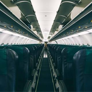 Plane interior wallpaper