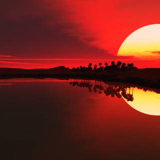 Africa sunset wallpaper