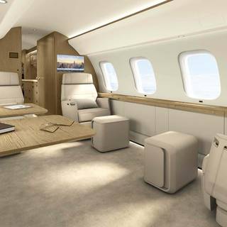 Plane interior wallpaper