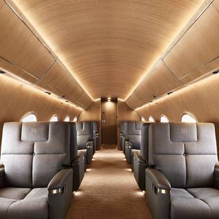 Plane interior wallpaper