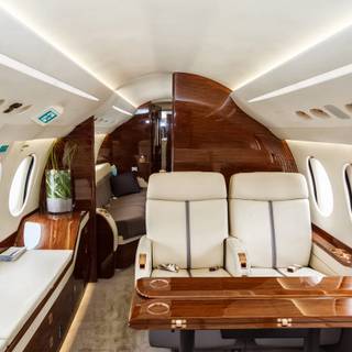 Plane interior wallpaper