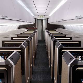 Plane interior wallpaper