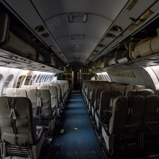 Plane interior wallpaper