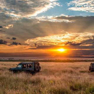 Africa sunset wallpaper