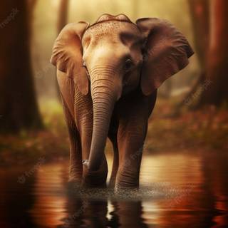 Asian elephants wallpaper